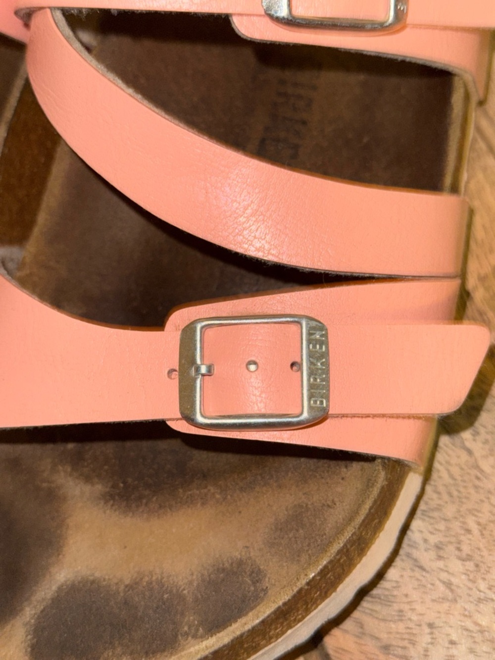 Birkenstock Salina Coral Peach Birko Flor | 40 260 L9 - Picture 8 of 12